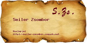 Seiler Zsombor névjegykártya