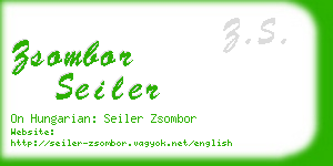 zsombor seiler business card